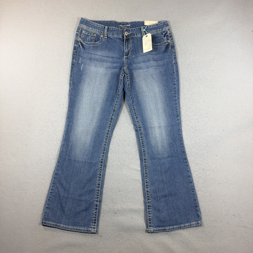 Maurices Kaylee Original Short Boot 13/14 NWT Blue Jeans Womens Stretch